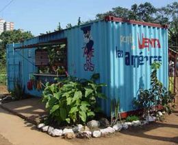 Cuban Conex Container Produce Stand