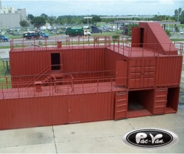 Storage containers used for firefighter training